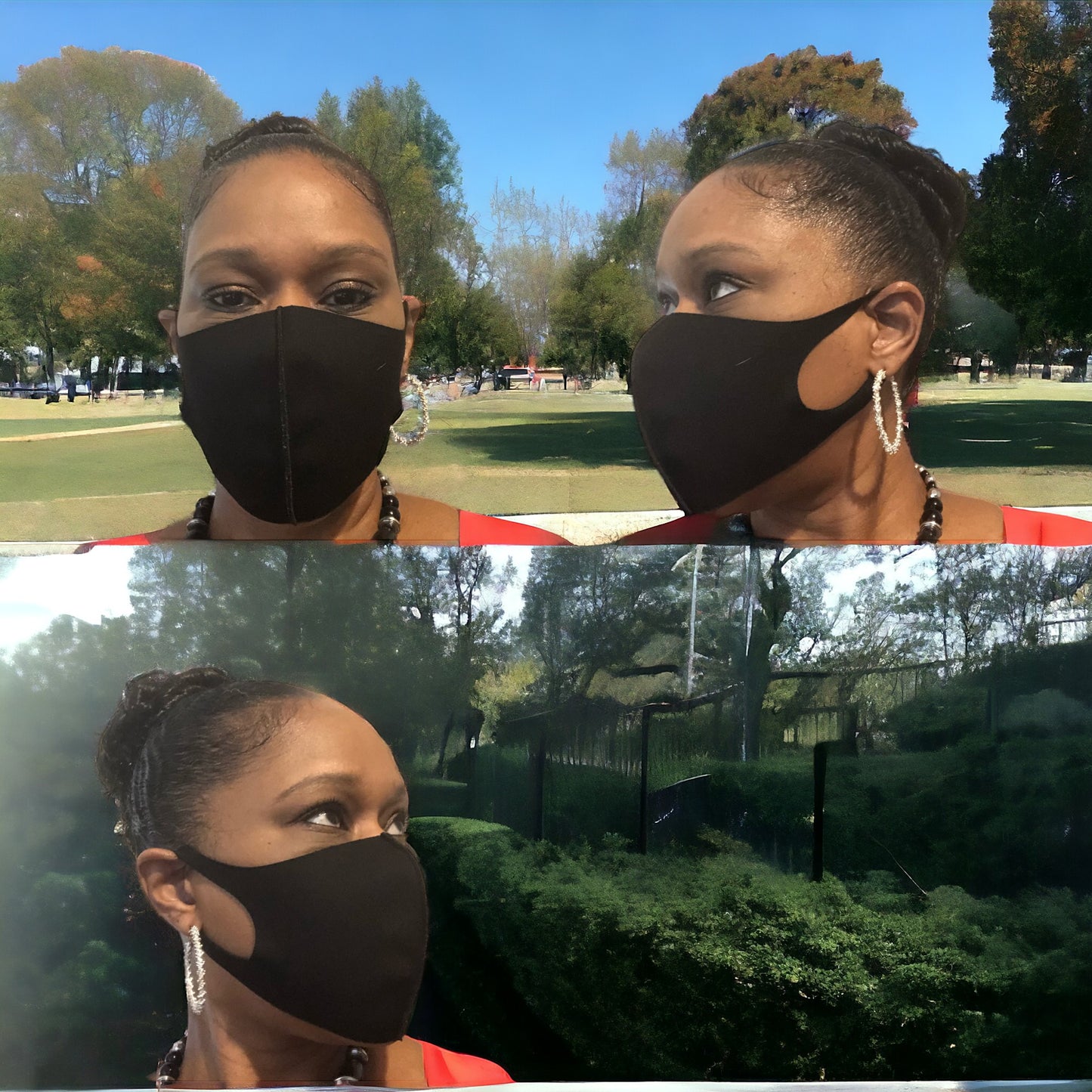 Reusable Unisex Face Masks, Black