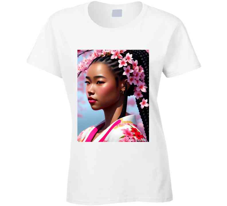 Cherry Blossoms Of Japan Ladies T Shirt