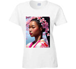 日本の桜 レディース T シャツ