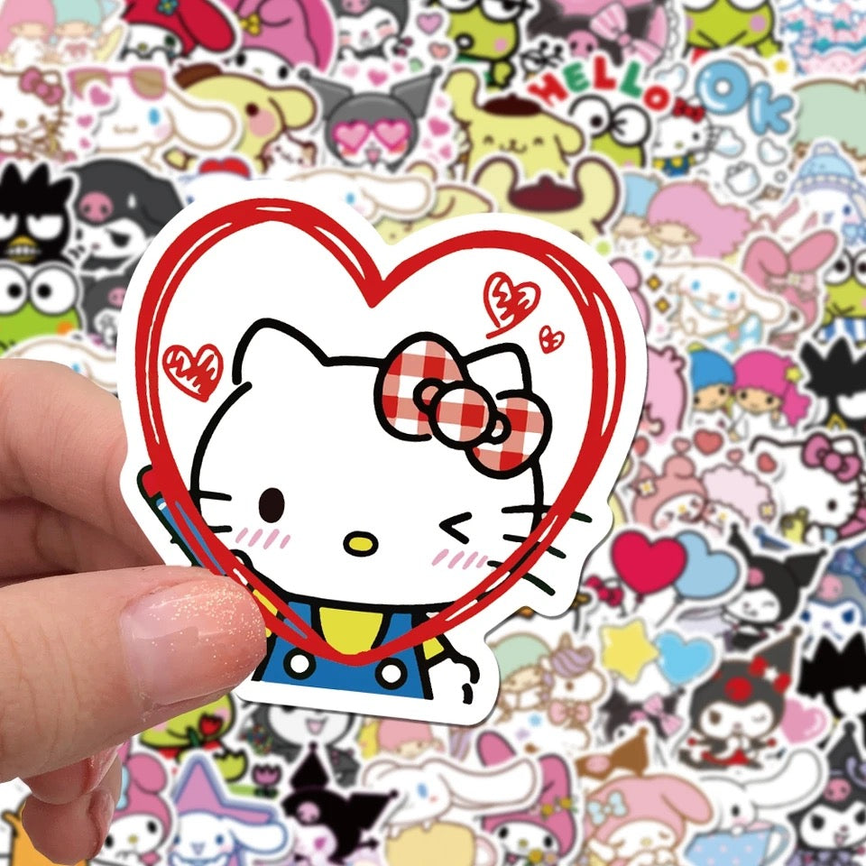 Random Fun Kawaii Sanrio Stickers, Hello Kitty and Friends