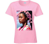日本の桜 レディース T シャツ