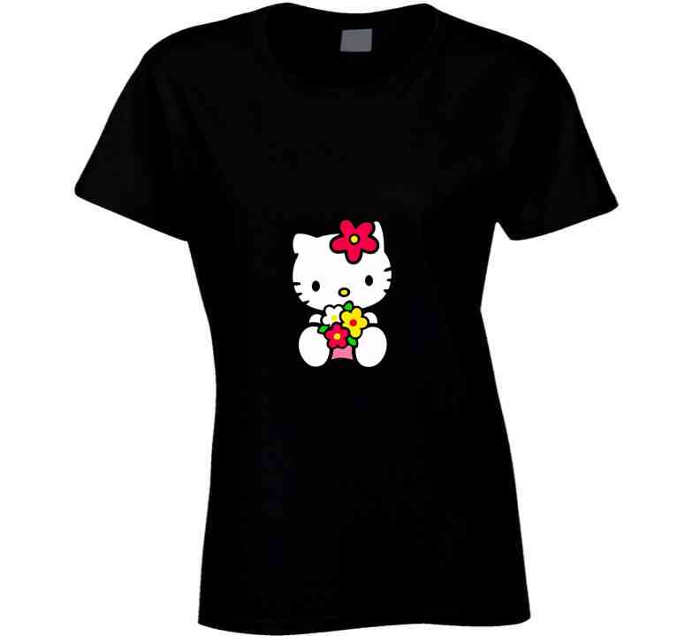 Kawaii Hello Kitty Inspired - Fun With Sanrio  Ladies T Shirt