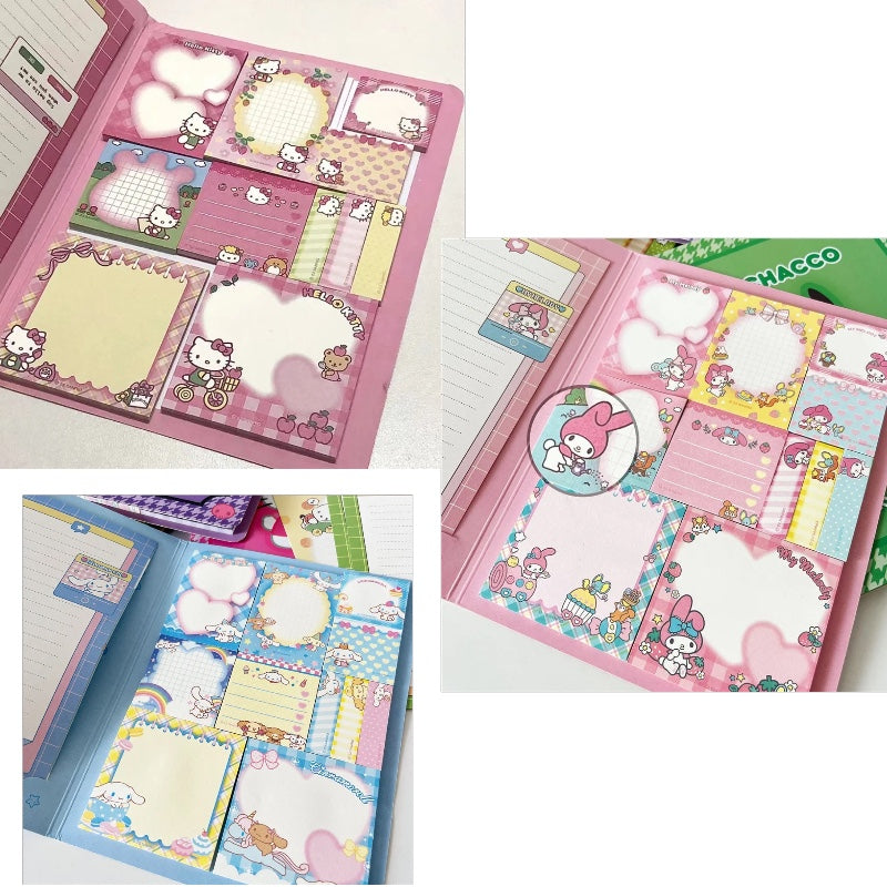 Kawaii Sanrio Convenience Book Stationary and Note Pad, Hello Kitty, My Melody, and Cinnamoroll