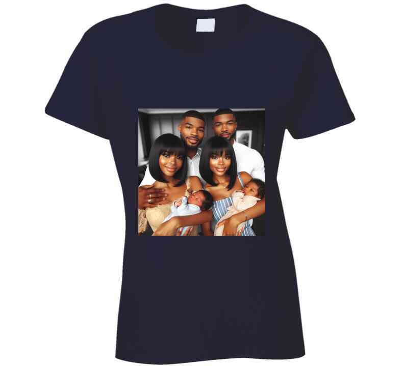 Two New Families Ladies T Shirt