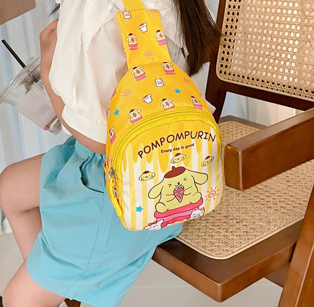 Adorable Kawaii Sanrio Children's Chest Bag - Backpack