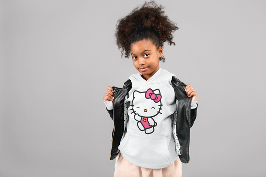 Hello Kitty Inspired With Bow In Hair Ladies T Shirt
