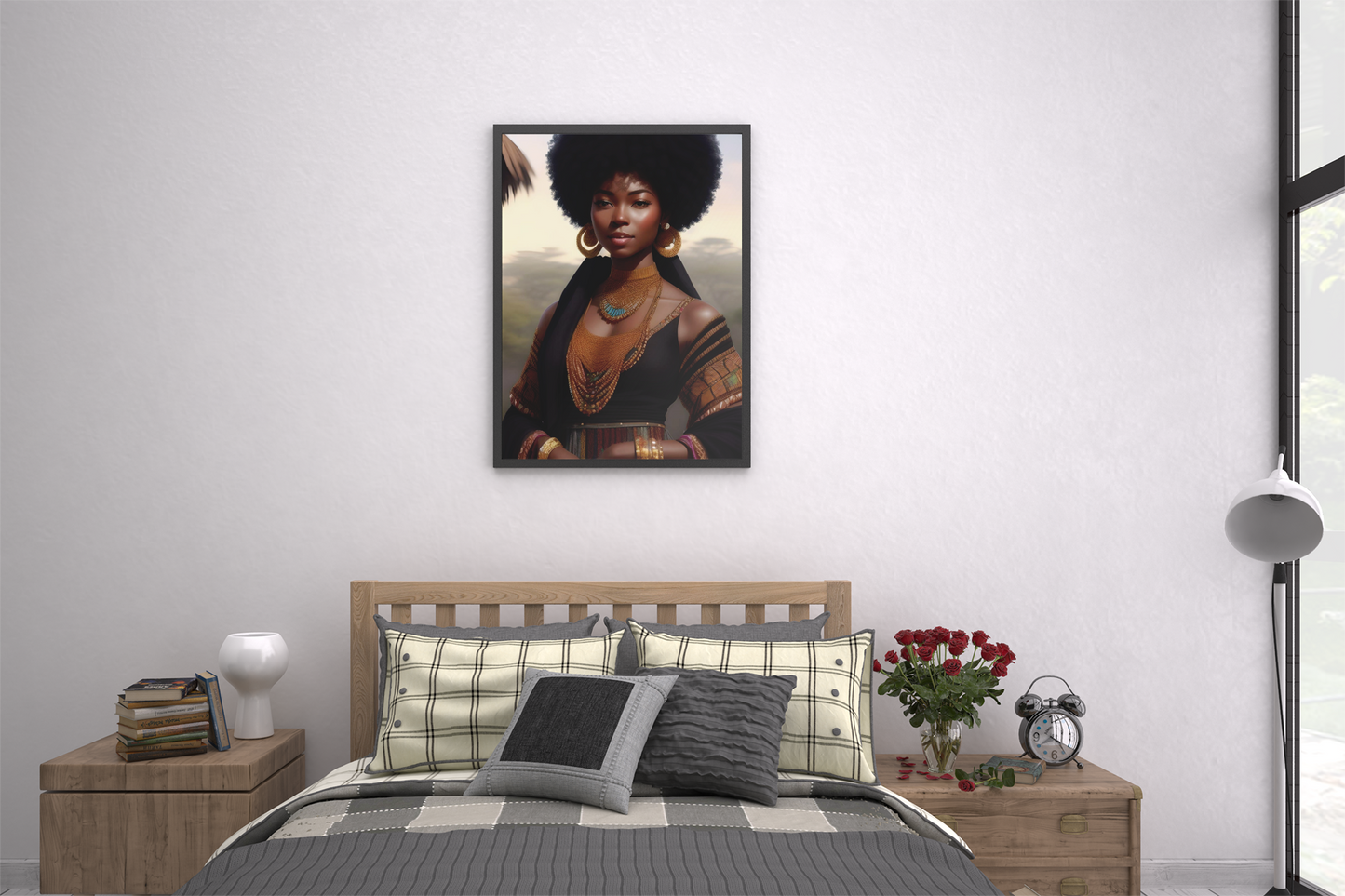 African Beauty Framed Art - Digital Download