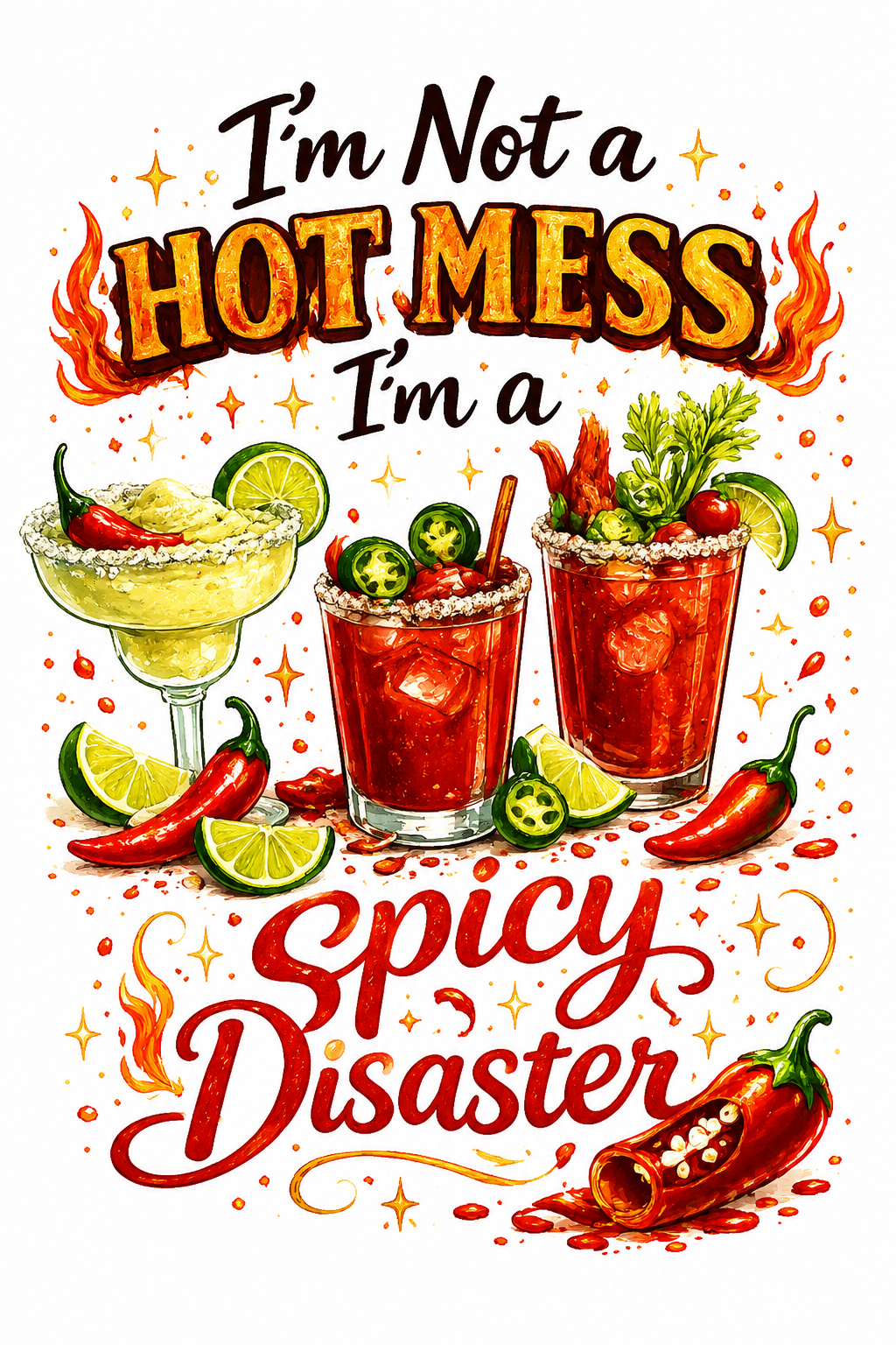 I'm Not a Hot Mess, I'm a Spicy Disaster – FREE PNG Download