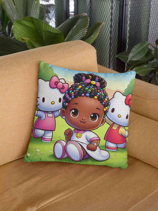 DIGITAL DOWNLOAD: Hello Kitty and Friends - Little Girl with Braids