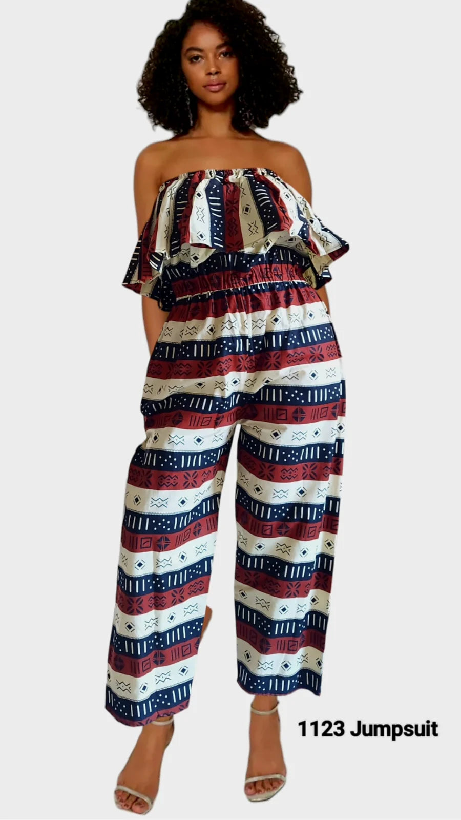 African Print Romper Jumpsuit Onepiece