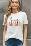 Simply Love フルサイズ BOY MAMA グラフィック コットン Tシャツ