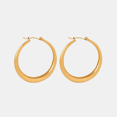 18K Gold-Plated Hoop Earrings - Makes a Great Gift!