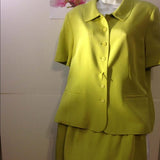 100% Silk ✨Morgan Taylor 2-Piece Silk Dress Suit, US Size 12 - Uylee's Boutique