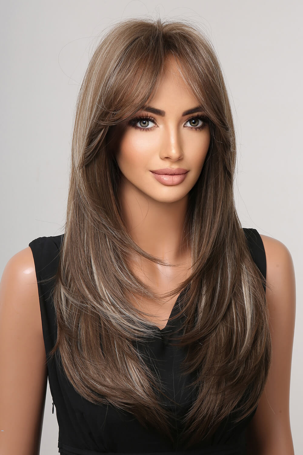 13*1" Full-Machine Wigs Synthetic Long Straight 22" - Uylee's Boutique