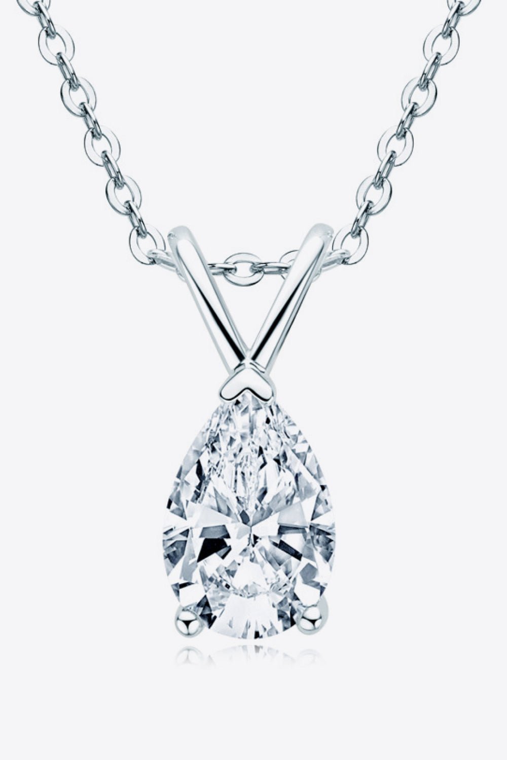 1.5 Carat Moissanite Pendant 925 Sterling Silver Necklace - Uylee's Boutique