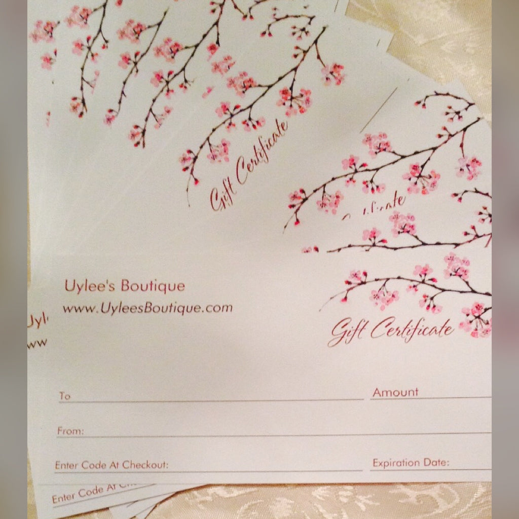 Uylee's Boutique Gift Certificates