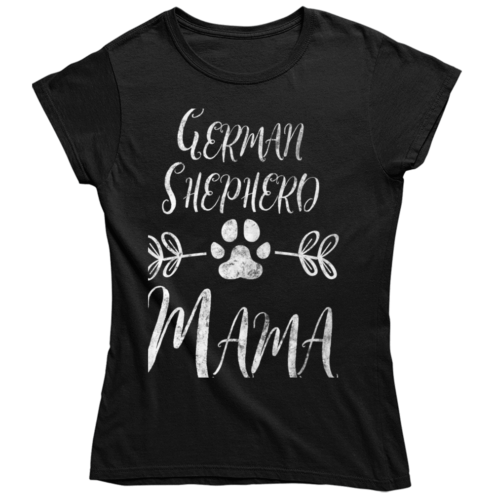 German Shepherd Mama Ladies T Shirt