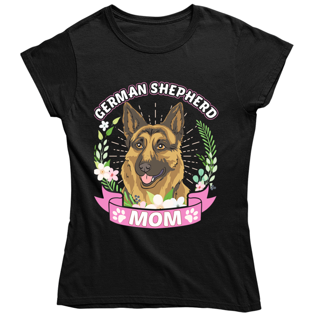 German Shepherd Mom Ladies T Shirt