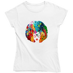 Floral Afro Ladies T Shirt and Hoodie