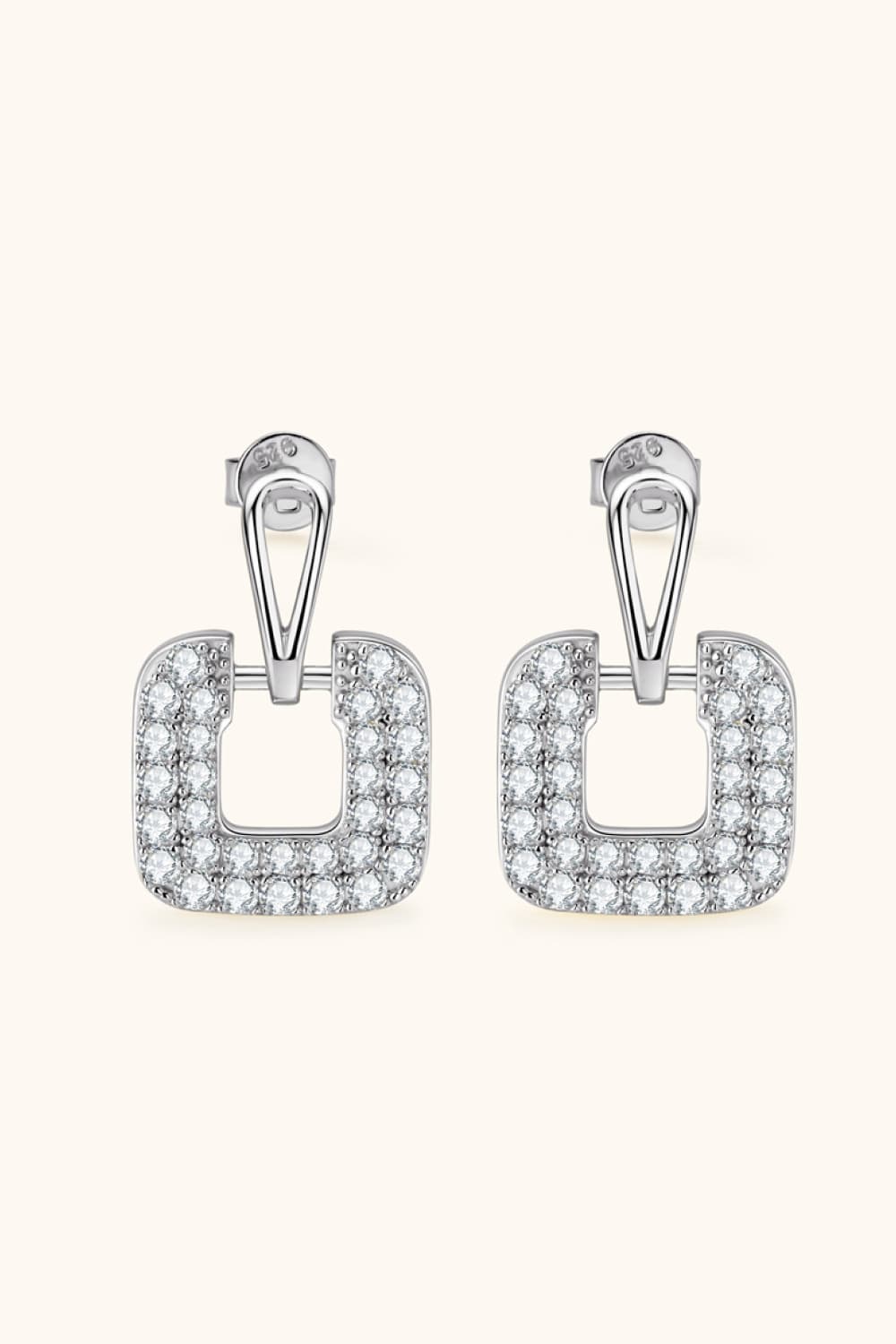 1.68 Carat Moissanite 925 Sterling Silver Drop Earrings - Uylee's Boutique