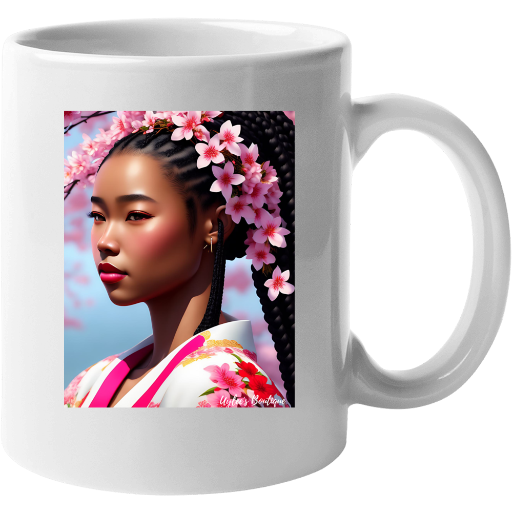 Cherry Blossoms Of Japan Blasian Mug