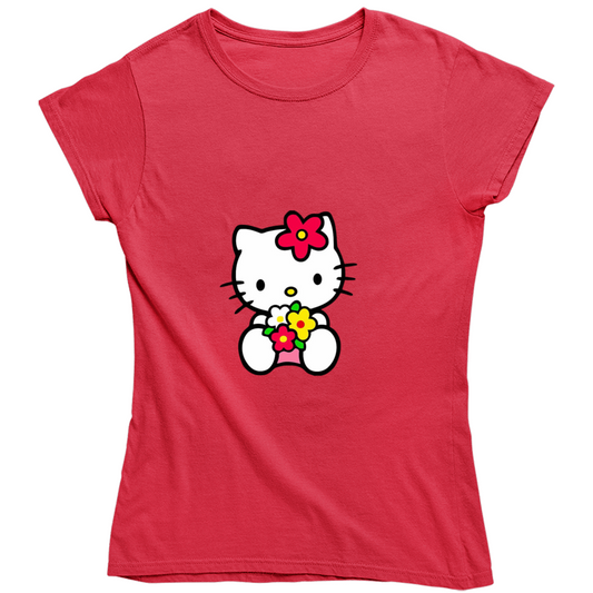 Kawaii Hello Kitty Inspired - Fun With Sanrio  Ladies T Shirt