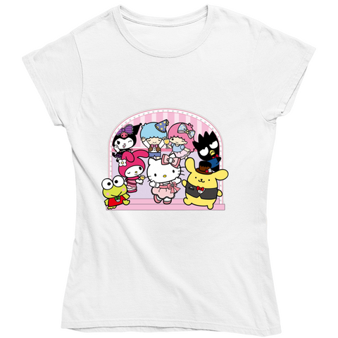 Kawaii Sanrio Friends Inspired Party With Hello Kitty Ladies T Shirt