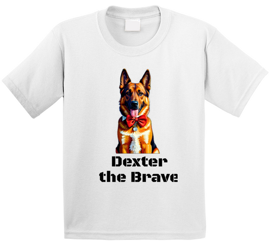 Dexter The Brave - White  T Shirt
