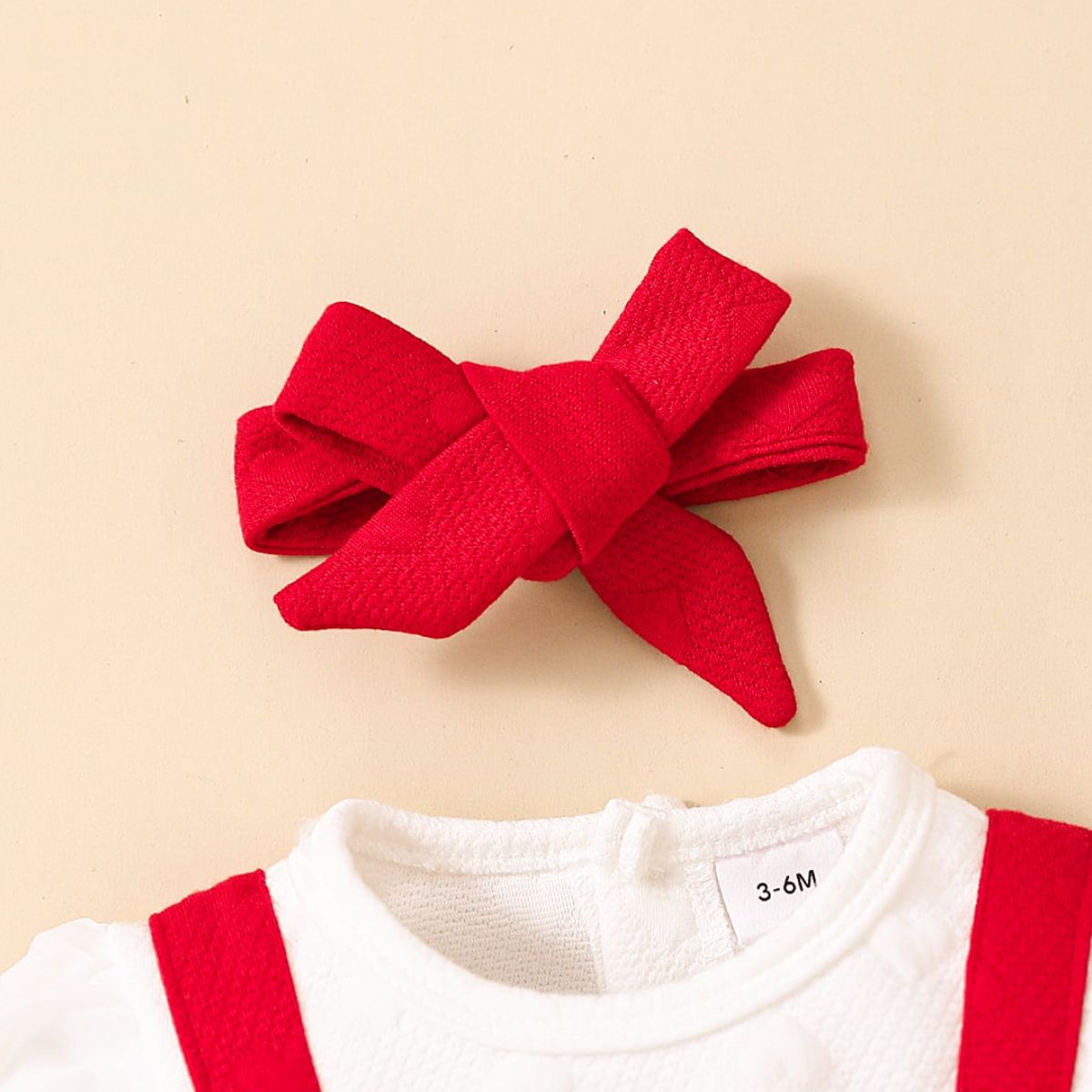 Baby Girl Two-Tone Bow Detail Dress, Sizes 6M - 18M