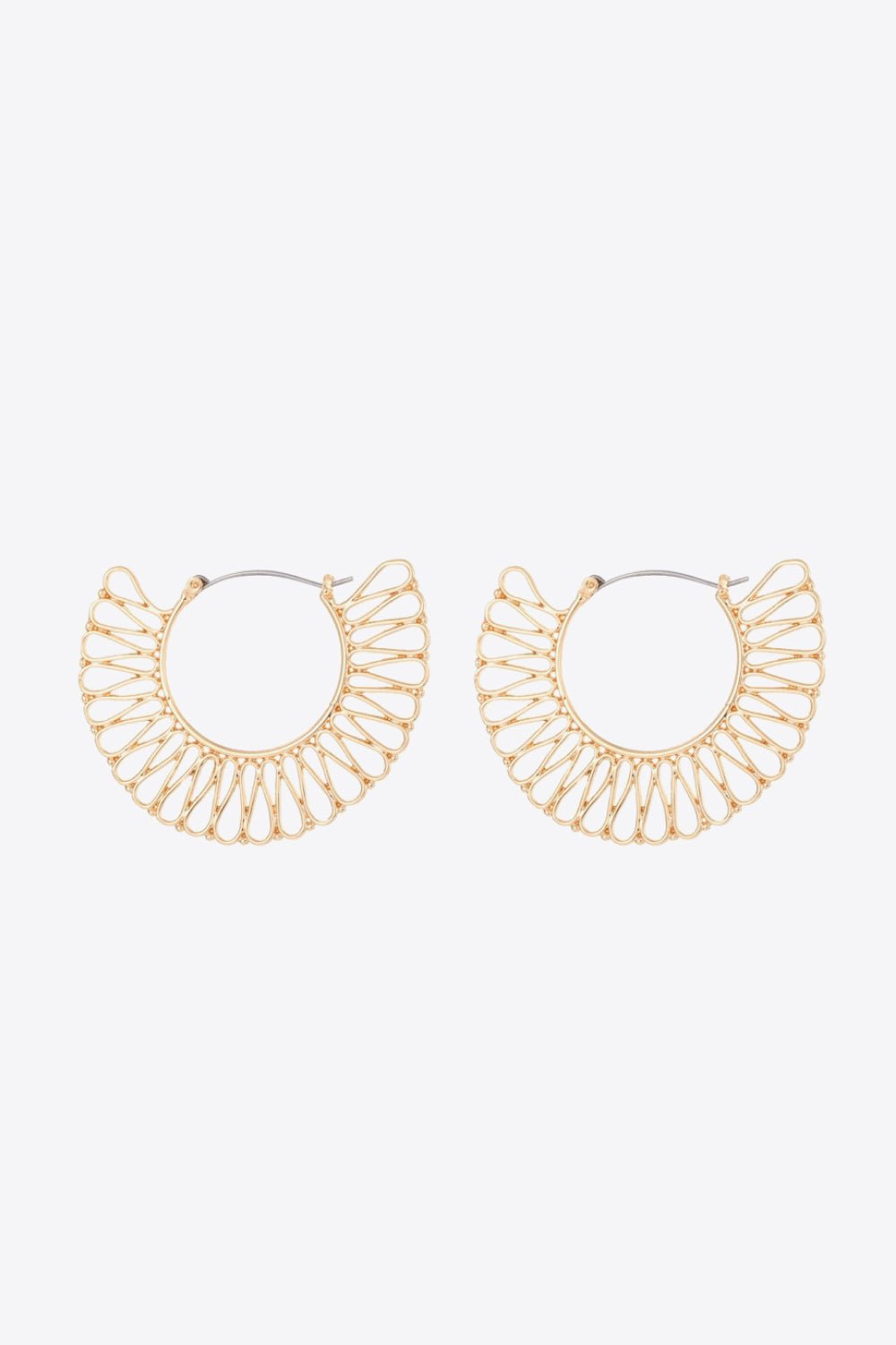 18K Gold-Plated Cutout Earrings - Uylee's Boutique