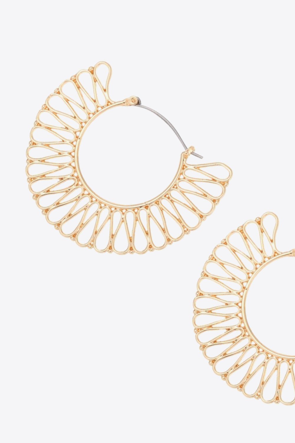 18K Gold-Plated Cutout Earrings - Uylee's Boutique