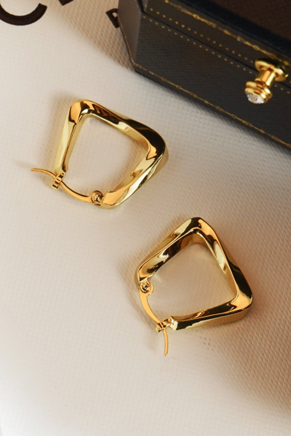 18K Gold Plated Irregular Geometric Earrings - Uylee's Boutique