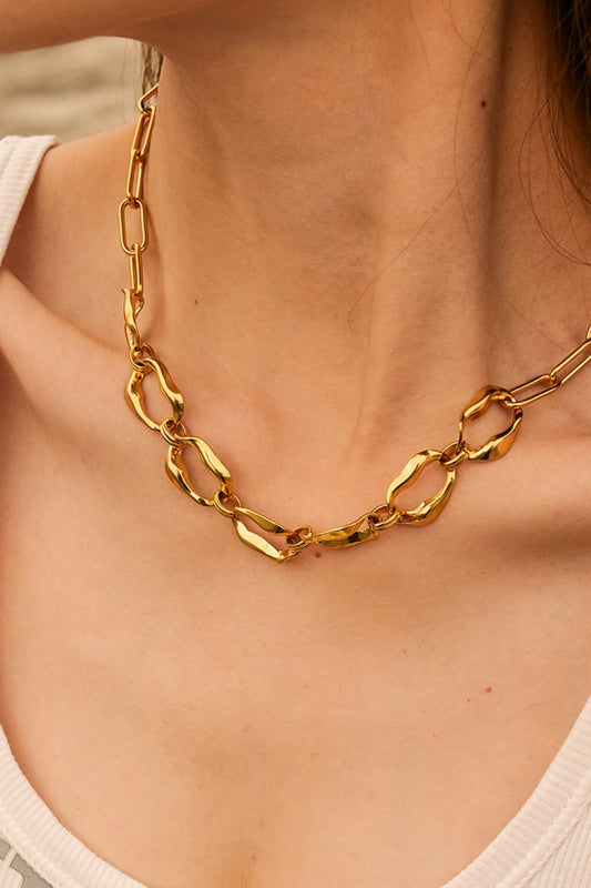 18K Gold-Plated Stainless Steel Necklace - Uylee's Boutique
