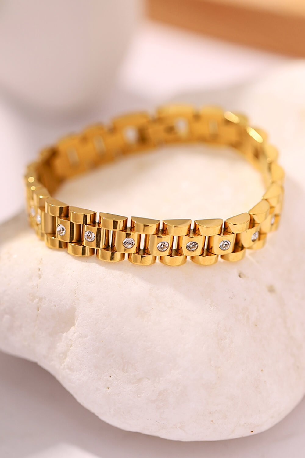 18K Gold-Plated Watch Band Bracelet - Uylee's Boutique