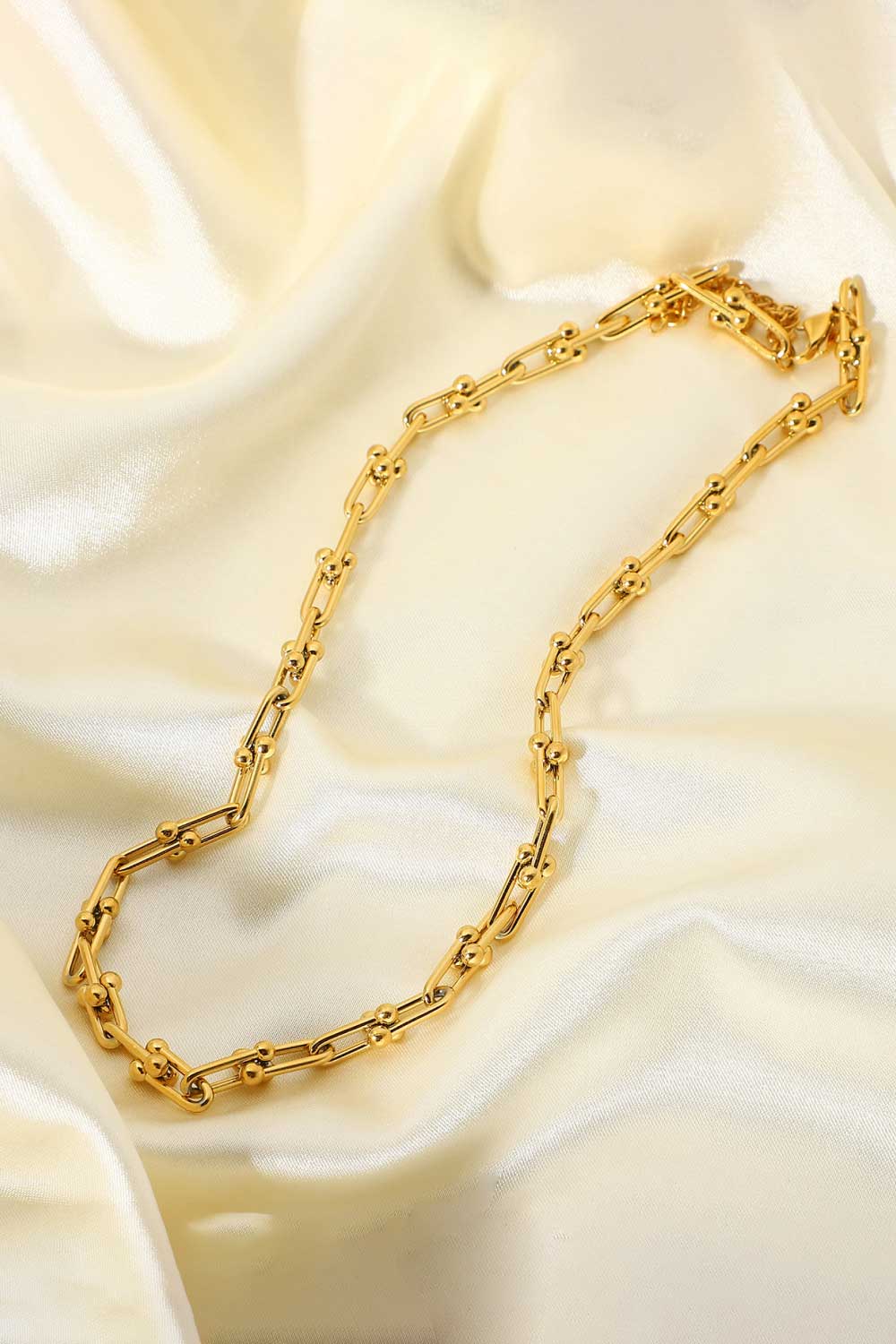 18K Stainless Steel U-Shape Chain Necklace - Uylee's Boutique