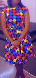 1950s Inspired Retro Inspired Dress, Multi-Colored Polka Dot, Sizes XS - 3XL - Uylee's Boutique