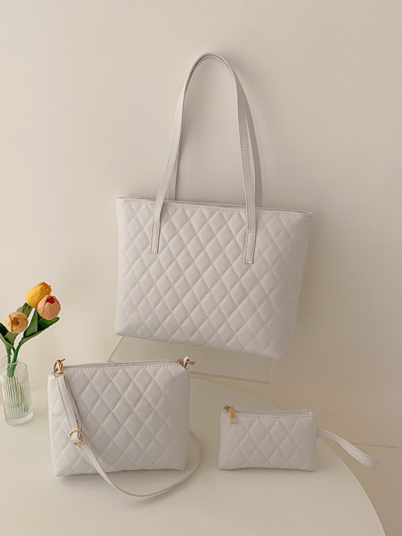 Uylee's Boutique Three-Piece PU Leather Bag Set