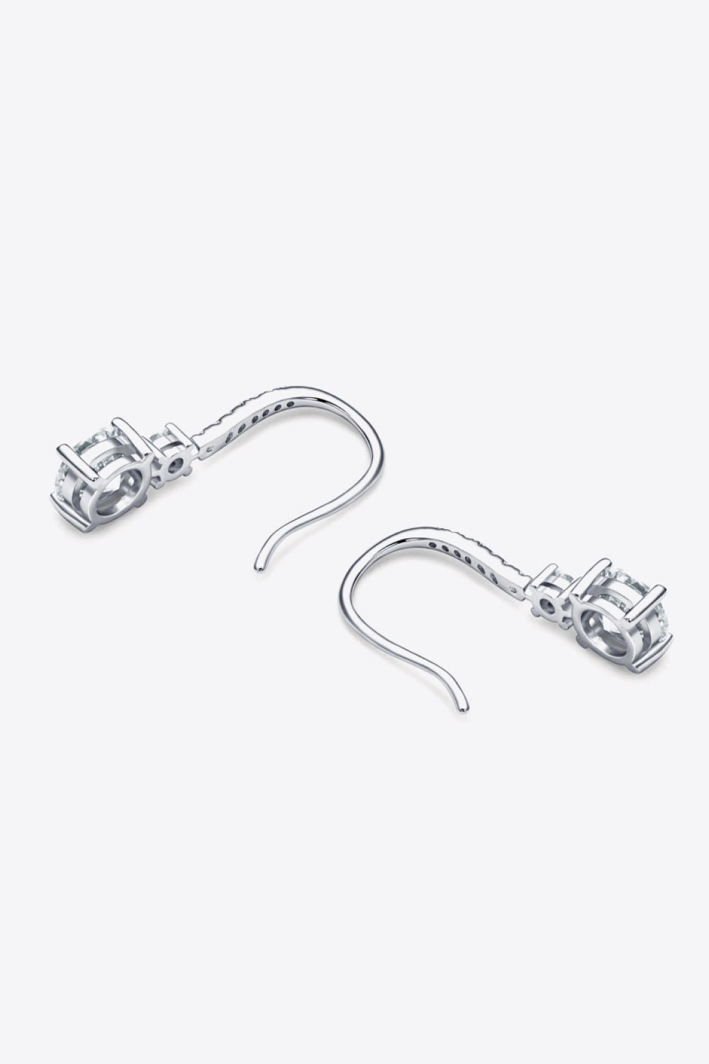 2 Carat Moissanite 925 Sterling Silver Drop Earrings - Uylee's Boutique