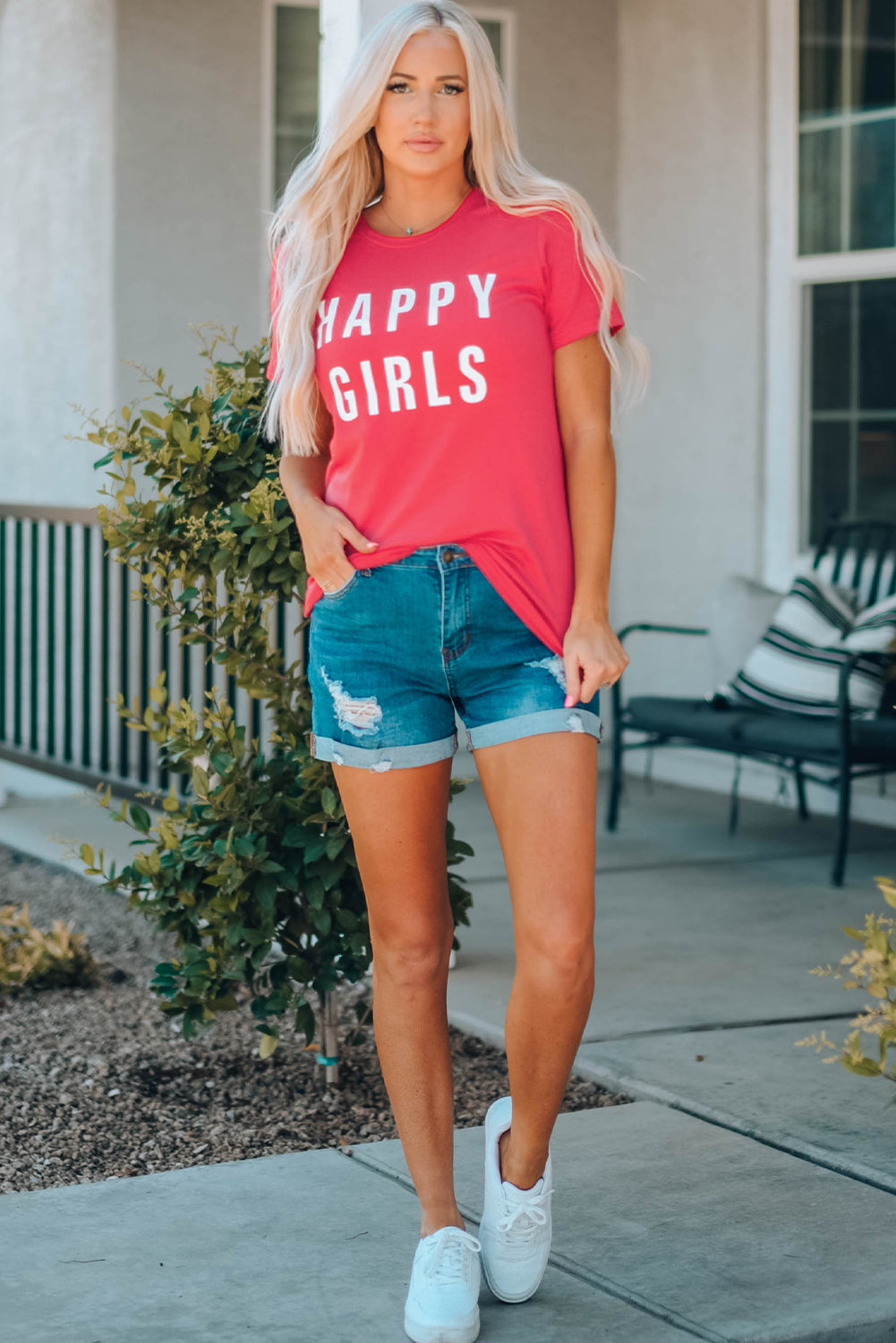 Uylee’s Boutique HAPPY GIRLS Short Sleeve Tee Shirt (Mommy and Me Top)