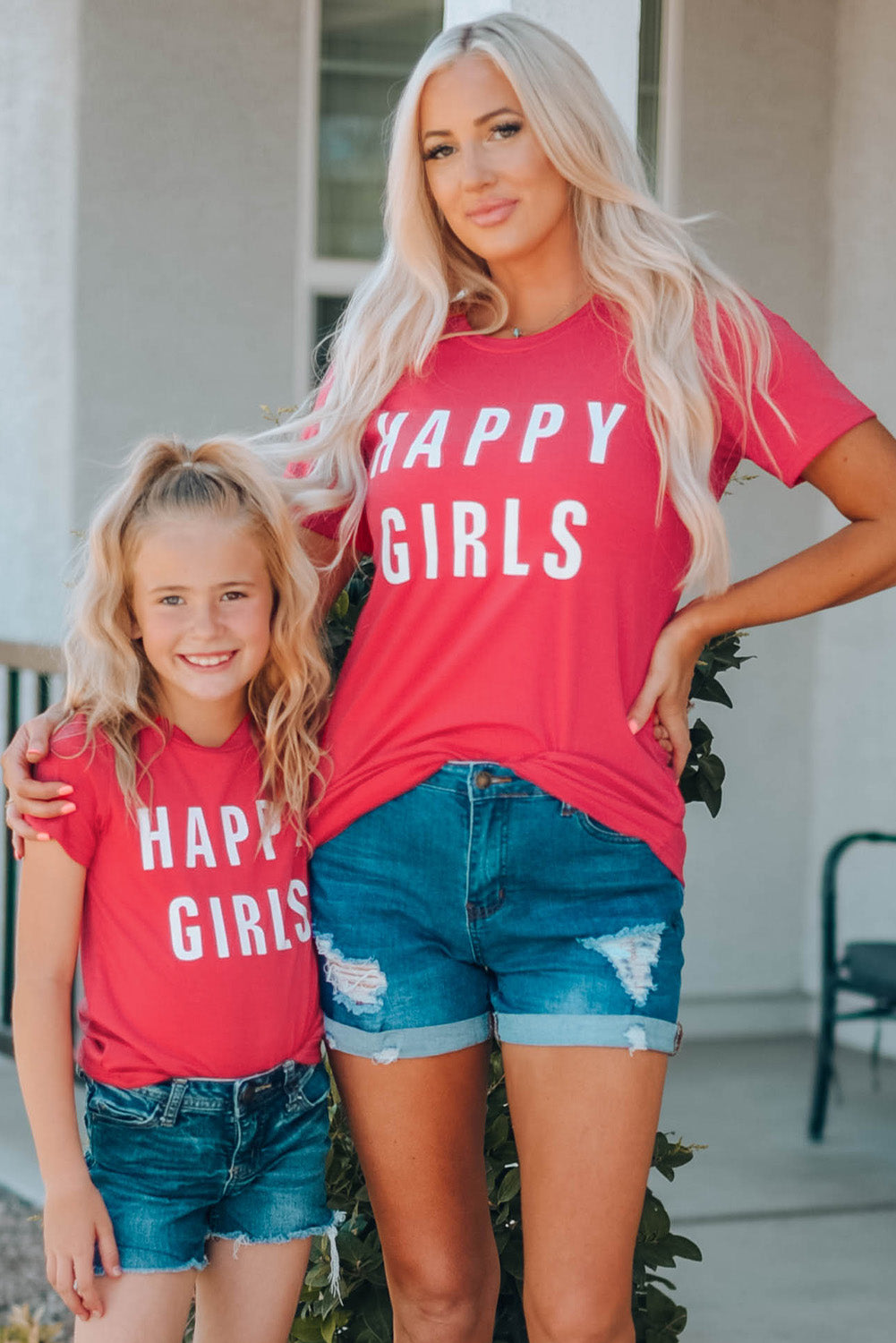 Uylee’s Boutique Girls Letter Graphic Short Sleeve T-Shirt (Mommy and Me Top)