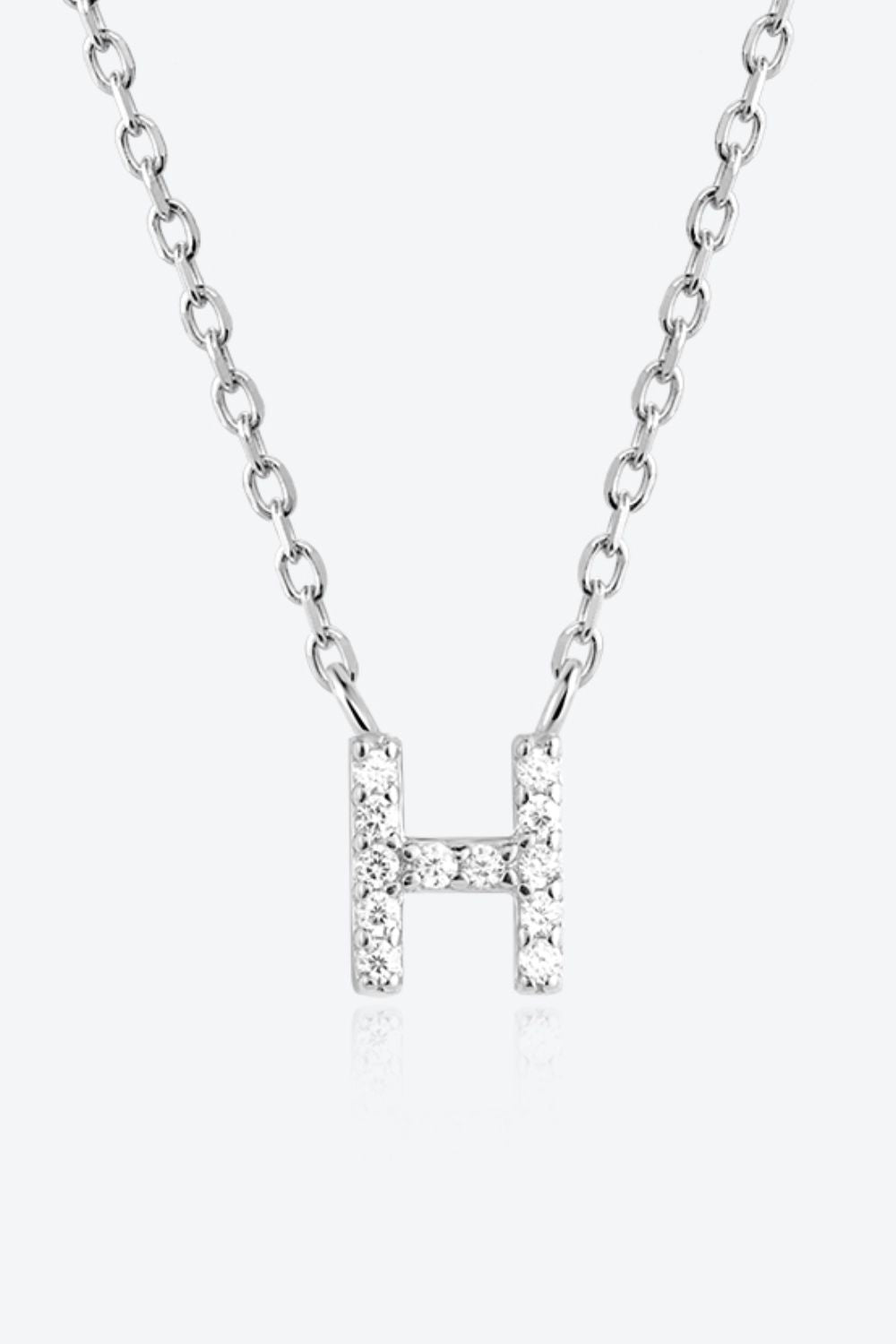 G To K Zircon 925 Sterling Silver Necklace