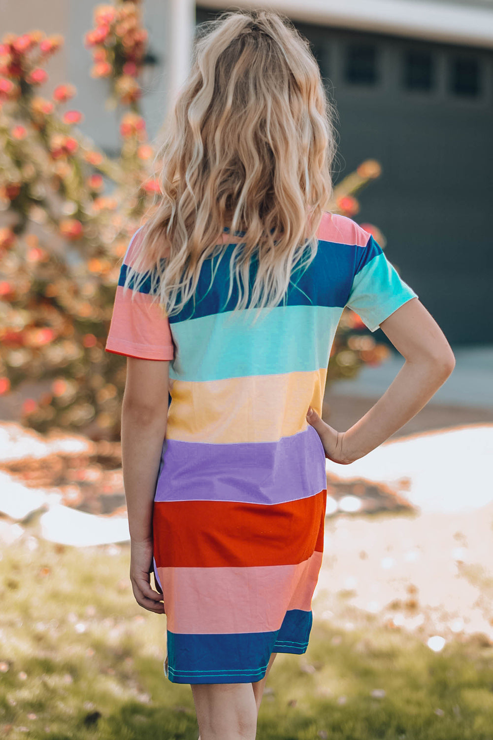 Uylee’s Boutique Girls Color Block Side Slit Mini Dress (Mommy and Me)