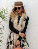 Sleeveless Fringe Detail Cardigan