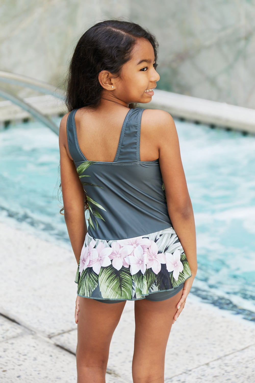 Marina West Swim Clear Waters Swim Dress in Aloha Forest (Mommy and Me Set)