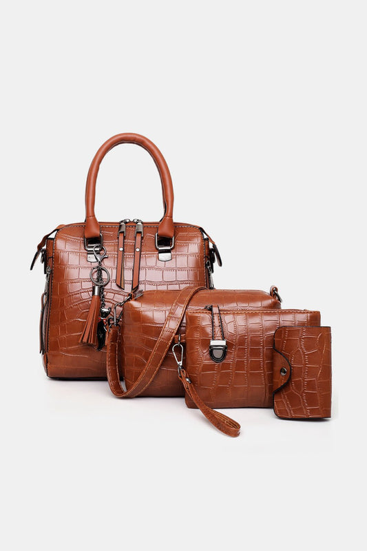 4-Piece PU Leather Bag Set - Uylee's Boutique