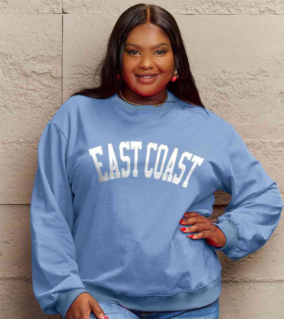 Simply Love Full Size EAST COAST Graphic Sweatshirt