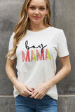 Simply Love フルサイズ BOY MAMA グラフィック コットン Tシャツ