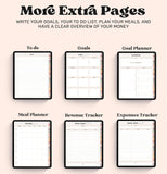 Digital Planner: Undated Goodnotes Planner for Goodnotes, Notability, Noteshelf, Xodo, or any pdf annotation app