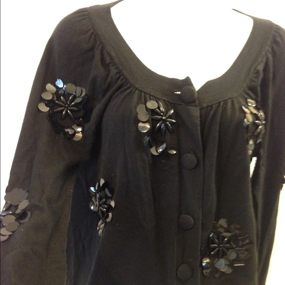 International Concepts Silk & Nylon Embellished Bolero / Cardigan, Size Large - Gently Used