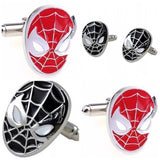 Men's Novelty Spider-Man Cufflinks - Black or Red